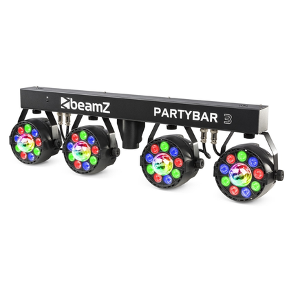 Beamz PartyBar3 9x1W RGB MagicBall + Coppia BARWASH 244 Barra LED