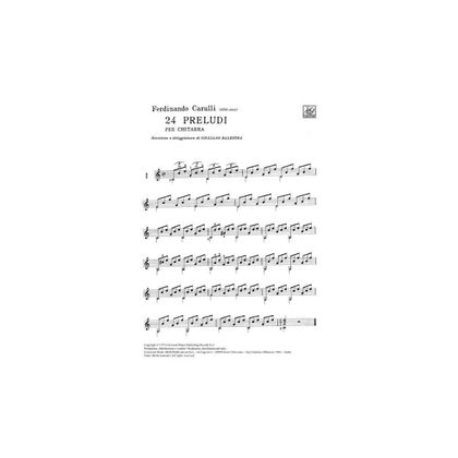 Ferdinando Carulli - 24 Preludi dall'Op. 114