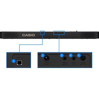 Casio CDP-S110 BK Pianoforte Digitale 88 Tasti Pesati Nero