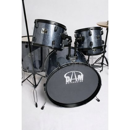 DAM P2211ABL Batteria Acustica Professionale Cassa 22" - Hardware e piatti inclusi - Sparkle Blue