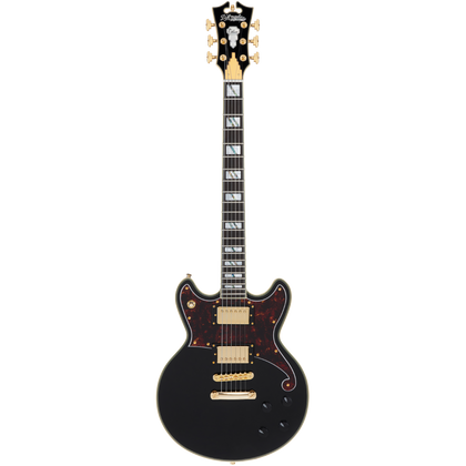 D'angelico Deluxe Brighton Solid Black Chitarra Elettrica