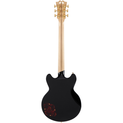 D'angelico Deluxe Brighton Solid Black Chitarra Elettrica