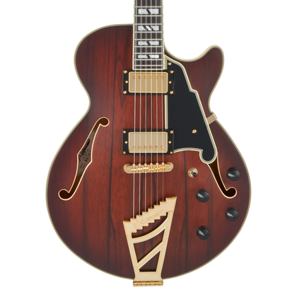 D'angelico Deluxe SS Satin Brown Burst Chitarra Semiacustica