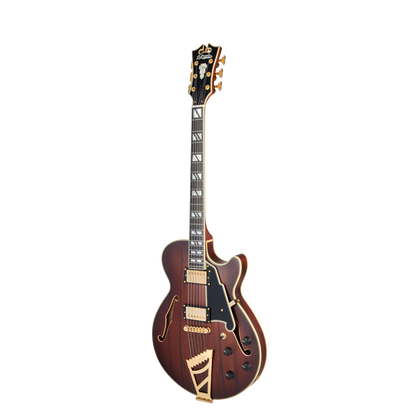 D'angelico Deluxe SS Satin Brown Burst Chitarra Semiacustica