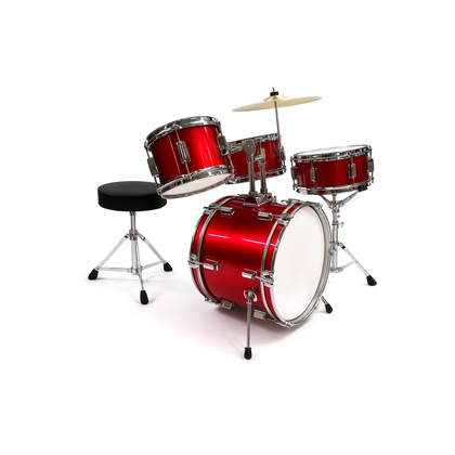 Batteria Acustica Junior 4 pezzi per bambini - Red
