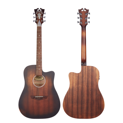 D'Angelico Premier Bowery LS Aged Mahogany Chitarra acustica elettrificata