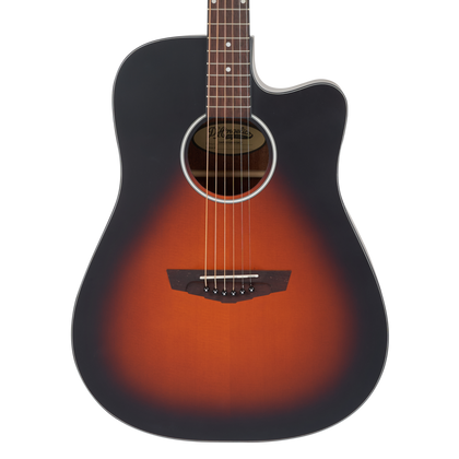 D'Angelico Premier Bowery LS Satin Vintage Sunburst Chitarra acustica elettrificata