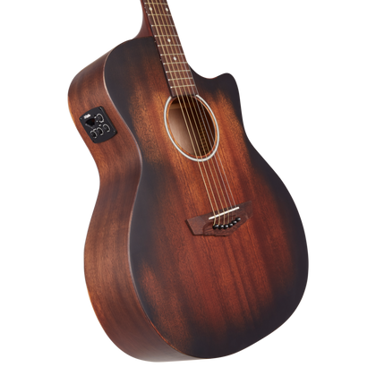 D'Angelico Premier Gramercy LS Aged Mahogany Chitarra acustica elettrificata