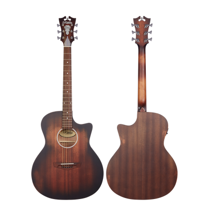 D'Angelico Premier Gramercy LS Aged Mahogany Chitarra acustica elettrificata