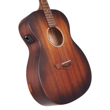 D'Angelico Premier Tammany LS Aged Mahogany Chitarra acustica elettrificata