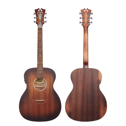 D'Angelico Premier Tammany LS Aged Mahogany Chitarra acustica elettrificata