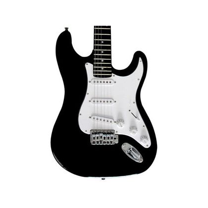 Darestone ELGBK Chitarra elettrica nera Stratocaster