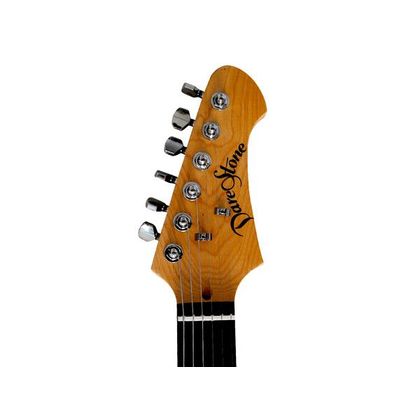 Darestone ELGBK Chitarra elettrica nera Stratocaster