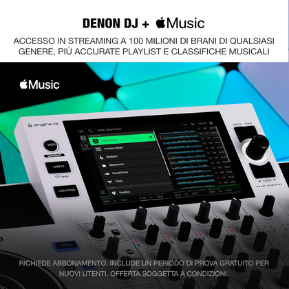 DENON DJ SC Live 4 White Consolle DJ Bianca