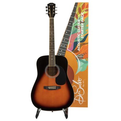 De Salvo AG1SBKIT Pack Chitarra Acustica Sunburst con Accessori