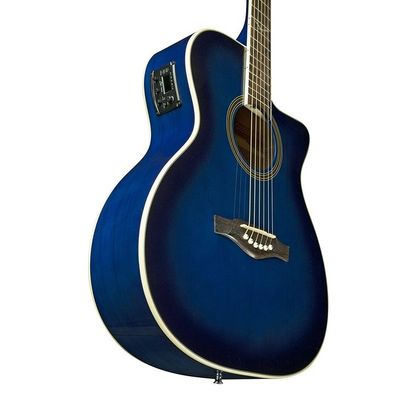 Eko NXT 018 CW EQ Blue Sunburst Chitarra acustica amplificata blu