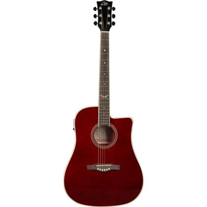 EKO NXT D CW EQ Wine Red Chitarra acustica elettrificata rossa