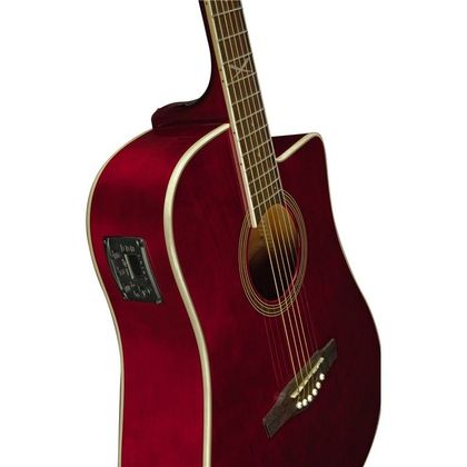 EKO NXT D CW EQ Wine Red Chitarra acustica elettrificata rossa