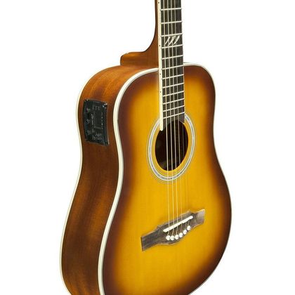 EKO TRI Mini Eq Honey Burst Chitarra acustica elettrificata travel