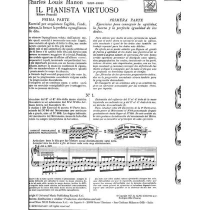Charles-Louis Hanon - Il pianista virtuoso 60 Esercizi