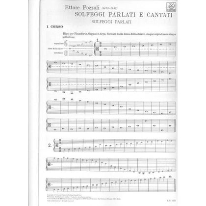 Pozzoli - Solfeggi parlati e cantati - I Corso