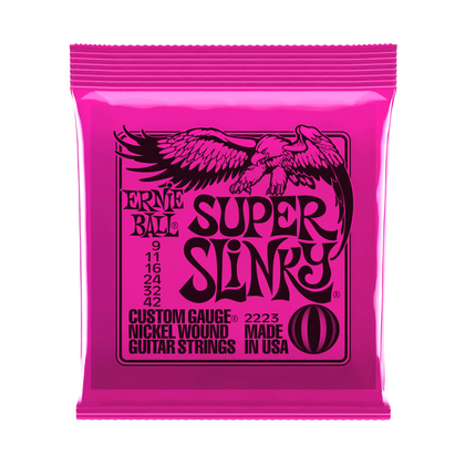 Ernie Ball 2223 Super Slinky Muta di corde per chitarra elettrica 009-042