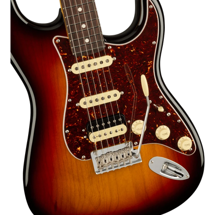 Fender American Professional II Stratocaster HSS MN 3-Color Sunburst Chitarra elettrica con borsa