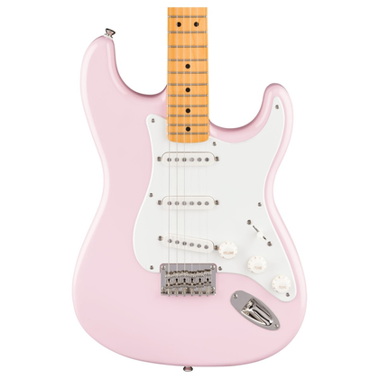 FENDER Classic VIbe '50s Stratocaster Ht MP Parchment Pickguard Shell Pink