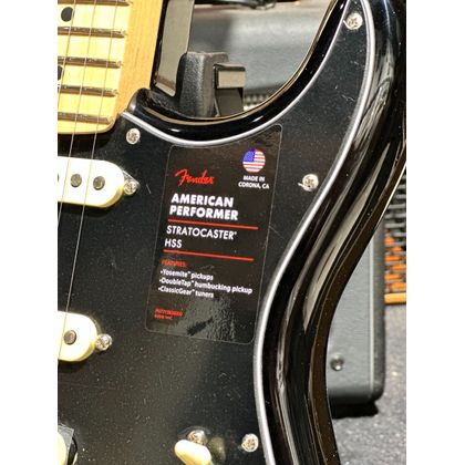 Fender American Performer Stratocaster HSS MN Black Chitarra elettrica con borsa