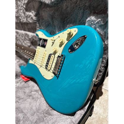 Fender American Professional II Stratocaster HSS RW Miami Blue Chitarra elettrica con borsa