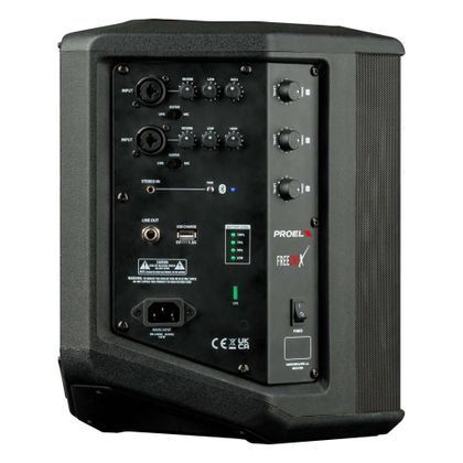Proel FREEONEX Sistema portatile Bluethooth con Mixer 200W + Cover