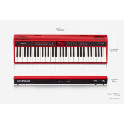 ROLAND GO Keys 61 Tastiera dinamica portatile 61 tasti rossa