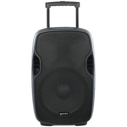 GEMINI AS-15 To Go Cassa Portatile con microfono, lettore USB e Trolley 2000W
