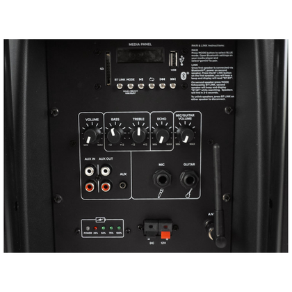 Gemini AS2110 To Go Diffusore portatile 10" 1000W con bluetooth e microfono