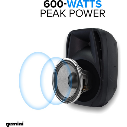 GEMINI ES 210MX BLU Sistema Portatile 150W