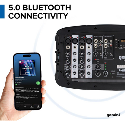 GEMINI ES 210MX BLU Sistema Portatile 150W