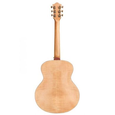 GUILD Jumbo Junior Flame Maple Chitarra acustica elettrificata antique blonde satin