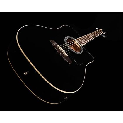 Ibanez PF15ECE Black Chitarra acustica amplificata nera