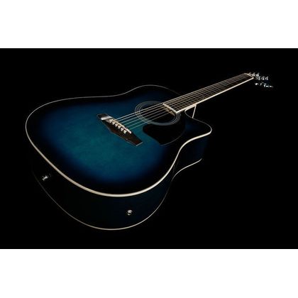 Ibanez PF15ECE TBS Chitarra acustica amplificata blu sunburst