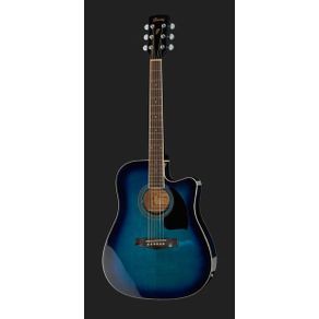 Ibanez PF15ECE TBS Chitarra acustica amplificata blue sunburst con accessori omaggio