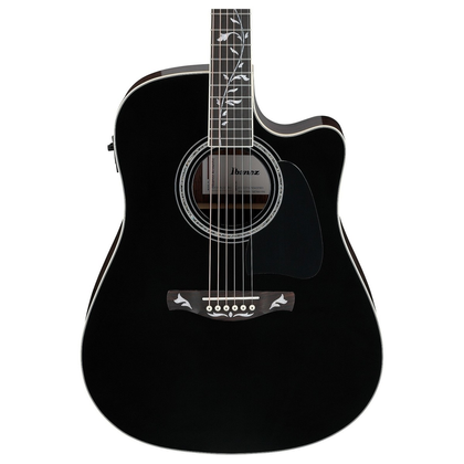 Ibanez AW391RCEBKH Chitarra Acustica Black