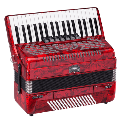 DAM 1310-96 RD Fisarmonica 96 bassi rossa