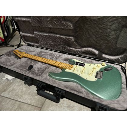 Fender American Professional II Stratocaster MN Mystic Surf Green Chitarra elettrica con borsa