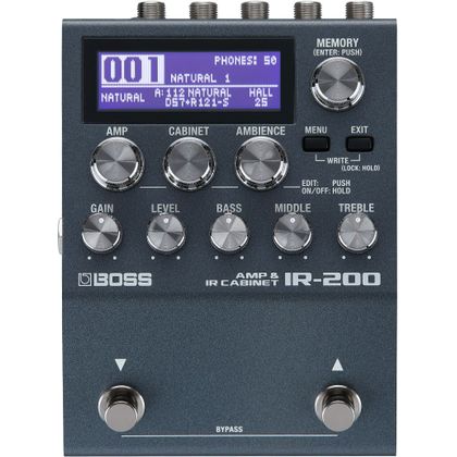 BOSS IR-200 Amp e cabinet modeler per chitarra e basso