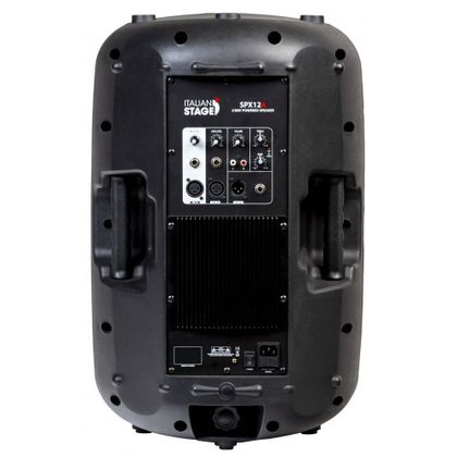 Italian Stage Impianto Audio 400W casse attive SPX12A + Mixer 2MIX4FXU + cover + cavi omaggio