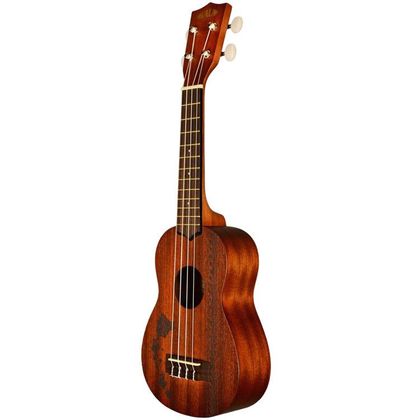 KALA KA-15S H2 Ukulele soprano in mogano con intarsio a laser