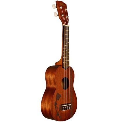 KALA KA-15S H2 Ukulele soprano in mogano con intarsio a laser