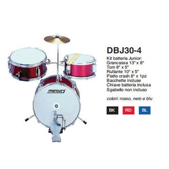 Mercury DBJ30-4 Batteria acustica Junior per bambini Blu