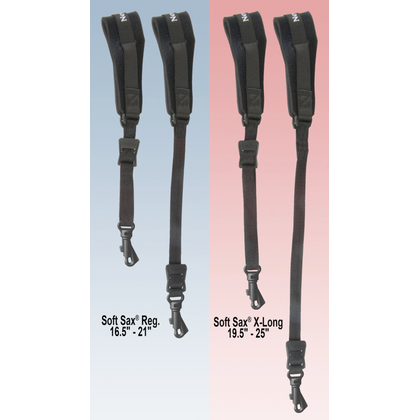 Neotech Collare per sassofono Soft Sax Nero XL, Lunghezza 48,3 - 66cm