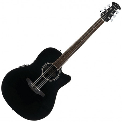 OVATION CS24C-5G-G Celebrity Standard Nylon Super Shallow Black Chitarra Classica Elettrificata